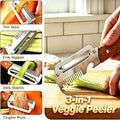 3-in-1 Stainless Steel Peeler and Grater (Imported)